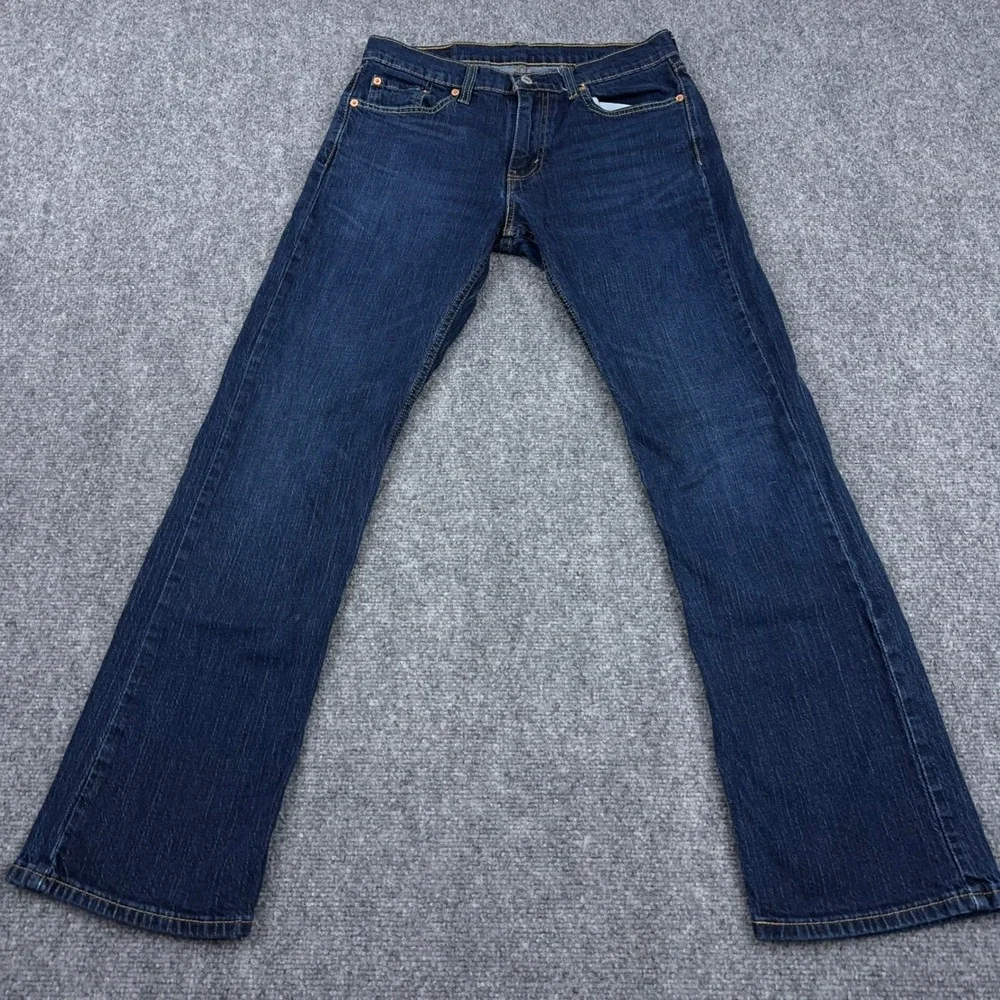 Levi's 527 Slim Bootcut Jeans Men's 30x32 Dark Wash Stretch Denim Western